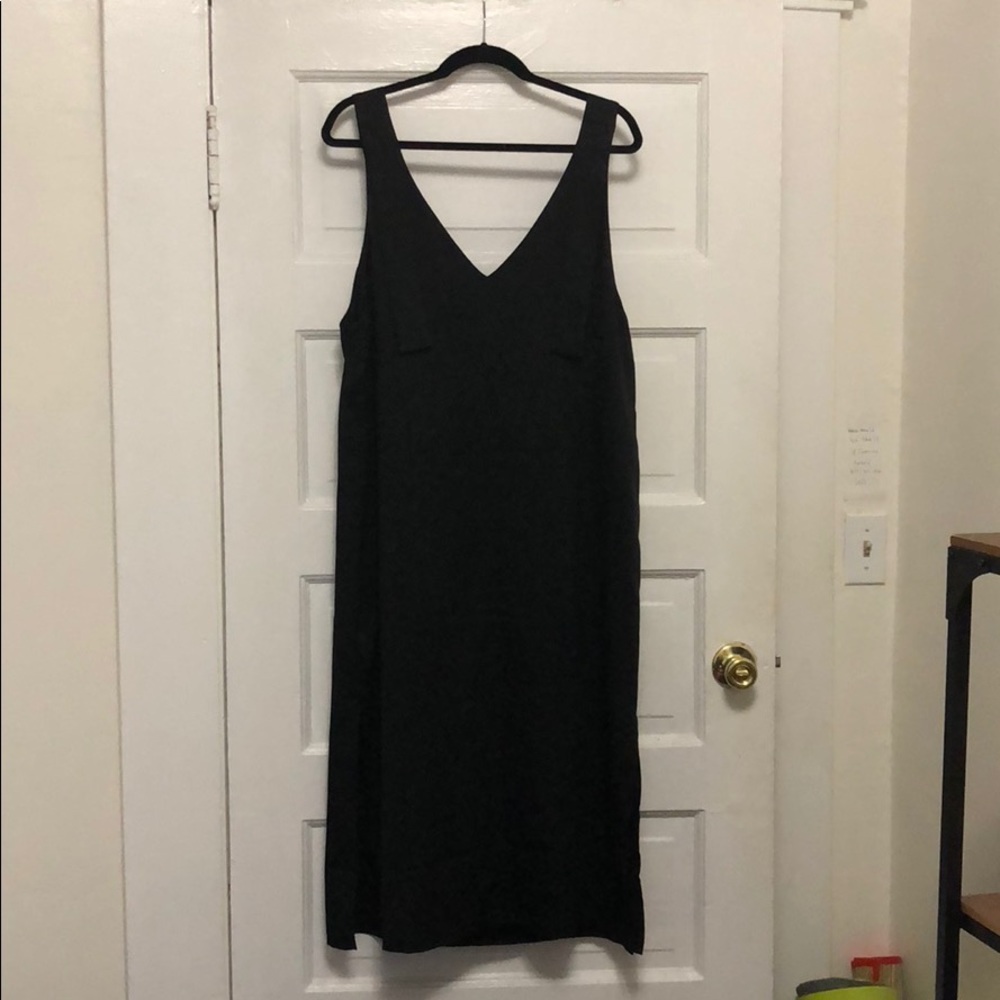 Silky Black Slip Dress 🖤